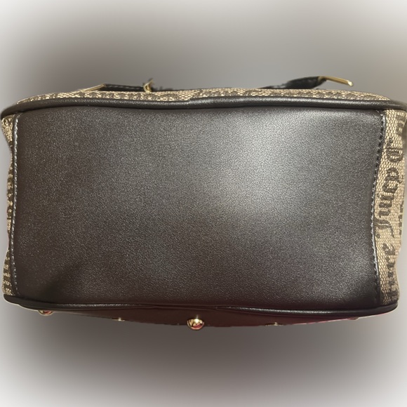 JUICY COUTURE NWT Taupe Brown Gold-Tone Hardware Glam Backpack Purse Bag - Picture 6 of 7